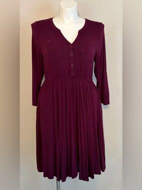 Plus Size 0(X) Torrid Long Sleeve Dress